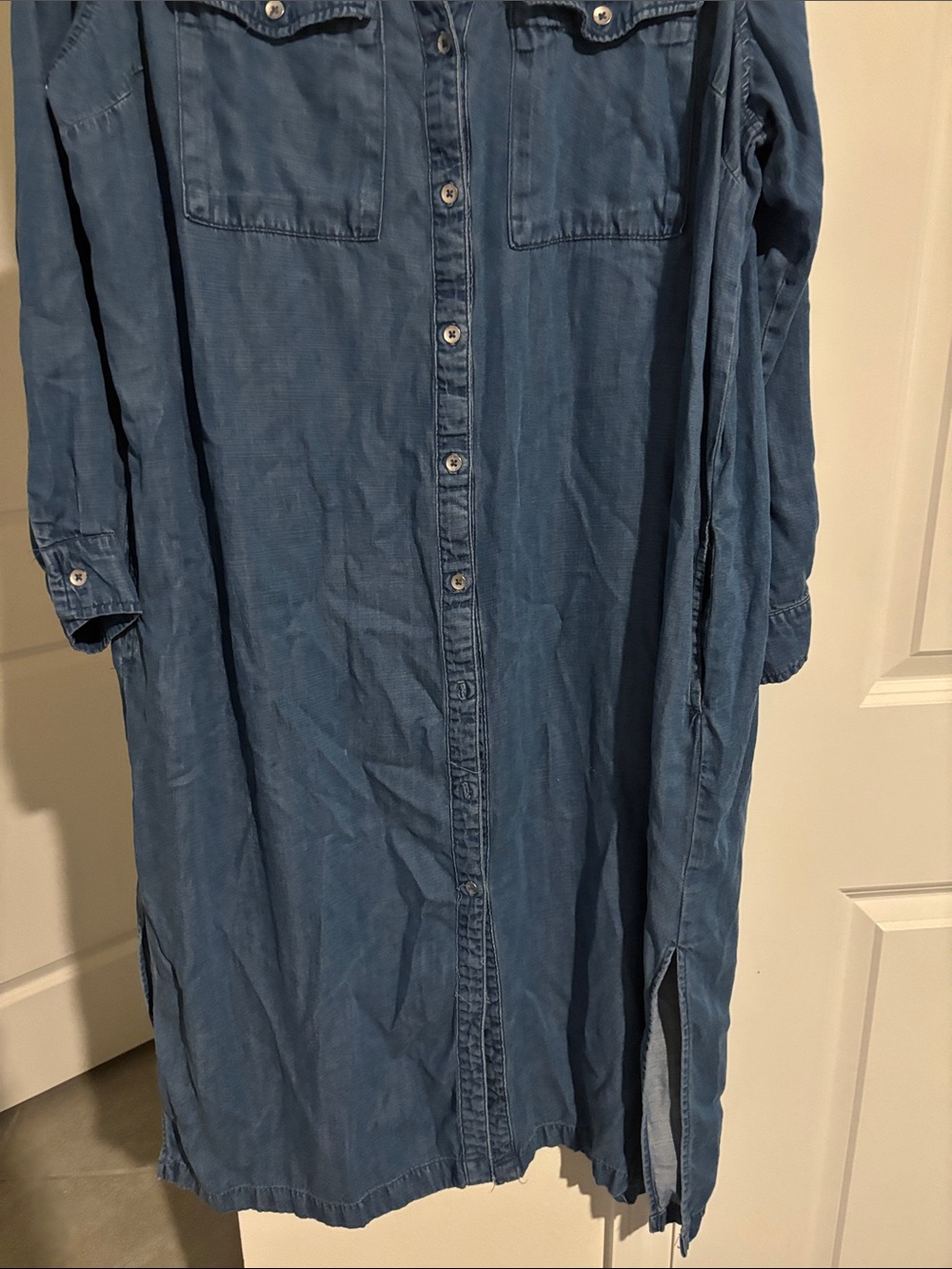 Knox Rose Blue Denim Maxi Shirt Dress - Picture 3 of 7